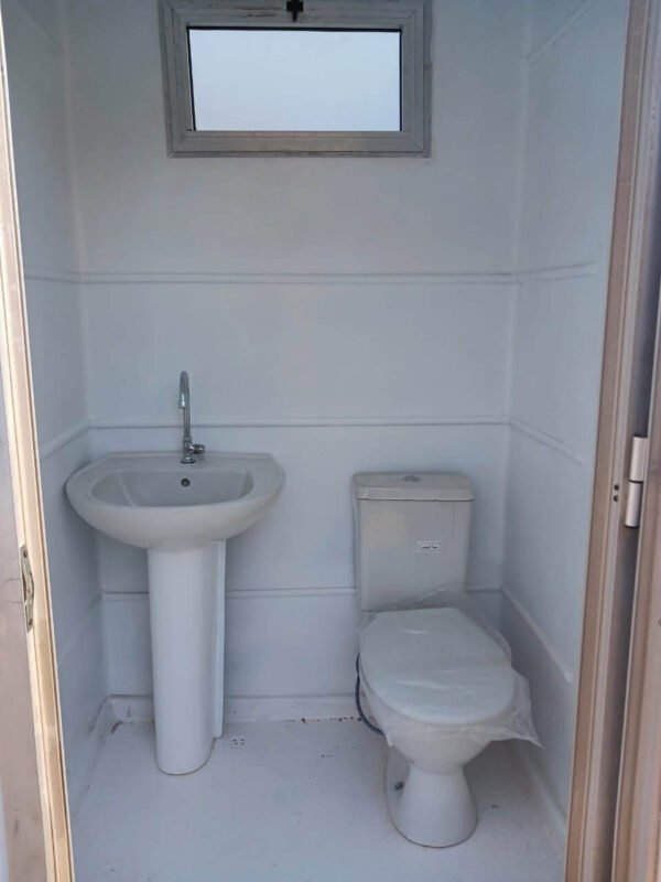 ⁦Double portable bathroom, 1.25 cm x 2.50 x 2.30 cm, fiberglass⁩ - الصورة ⁦5⁩