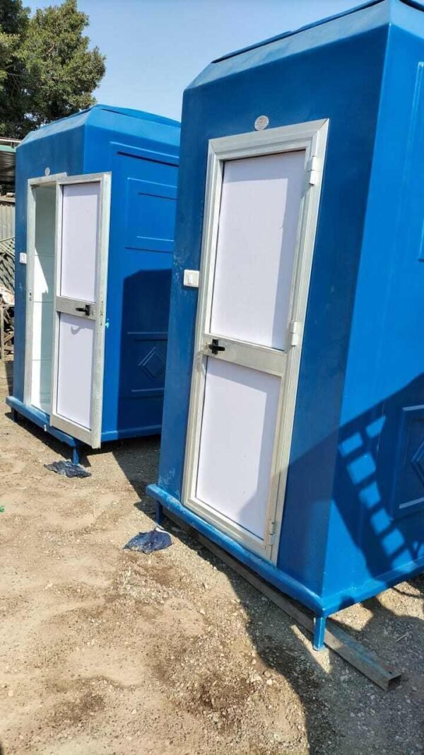 ⁦Double portable bathroom, 1.25 cm x 2.50 x 2.30 cm, fiberglass⁩ - الصورة ⁦4⁩