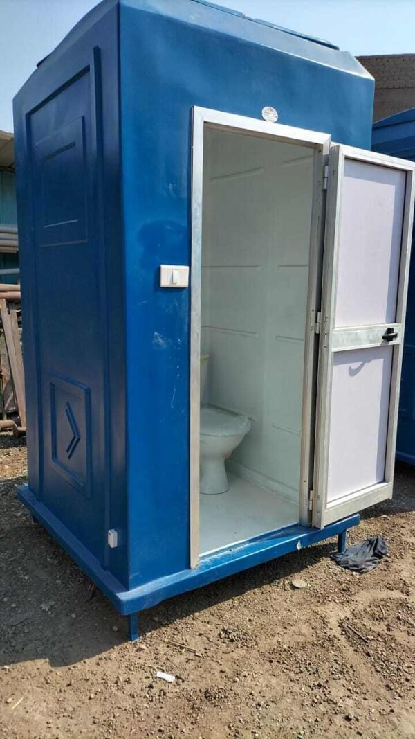 ⁦Double portable bathroom, 1.25 cm x 2.50 x 2.30 cm, fiberglass⁩ - الصورة ⁦9⁩