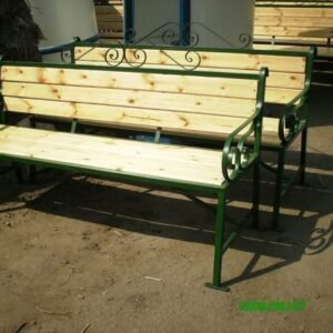 كنبه حديد بالخشب